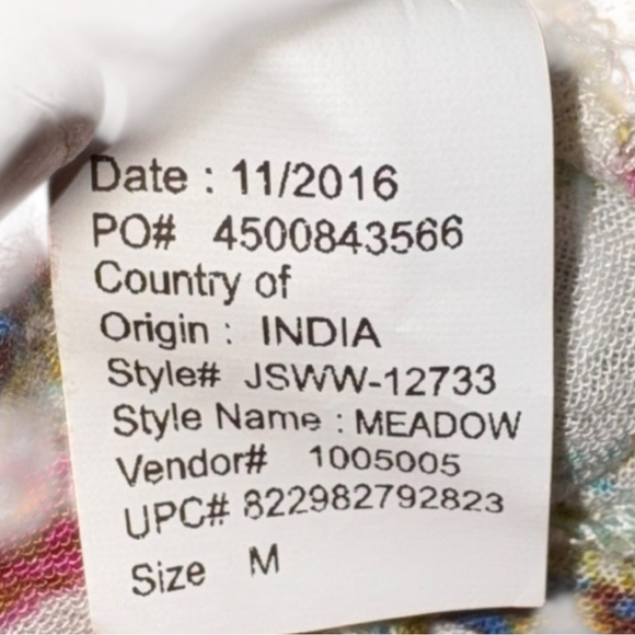Jessica Simpson Bohemian Whimsical Floral Peasant Mini Summer Dress M - Picture 8 of 9